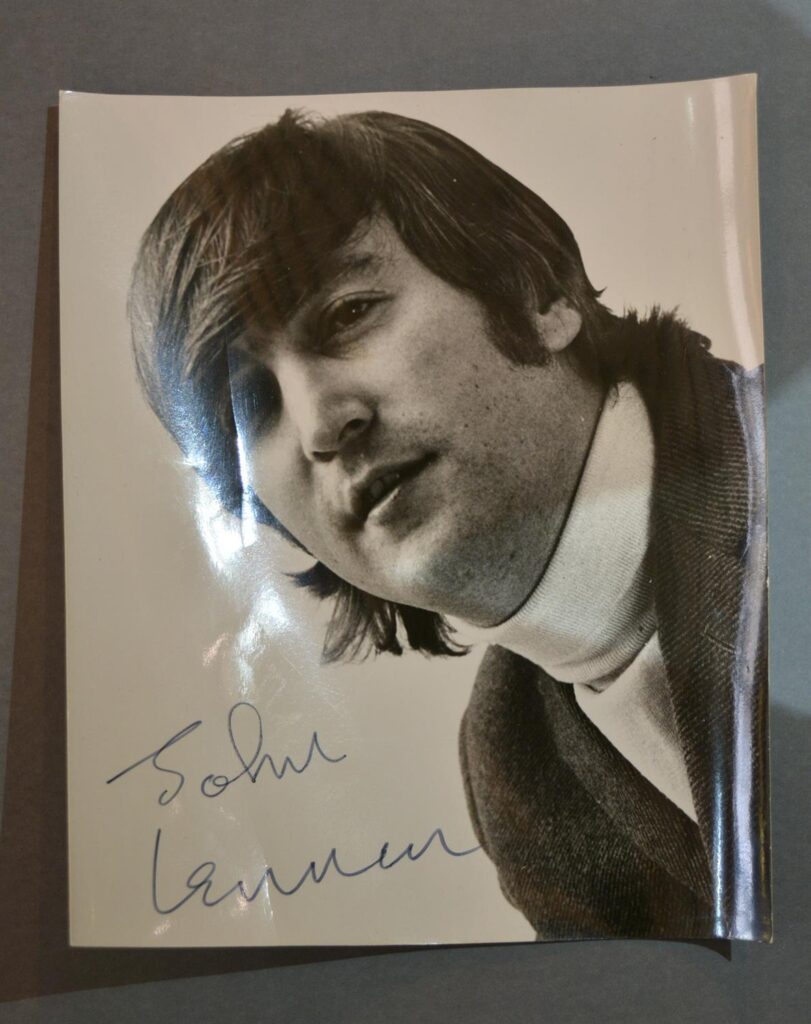 John Lennon Signed Photo