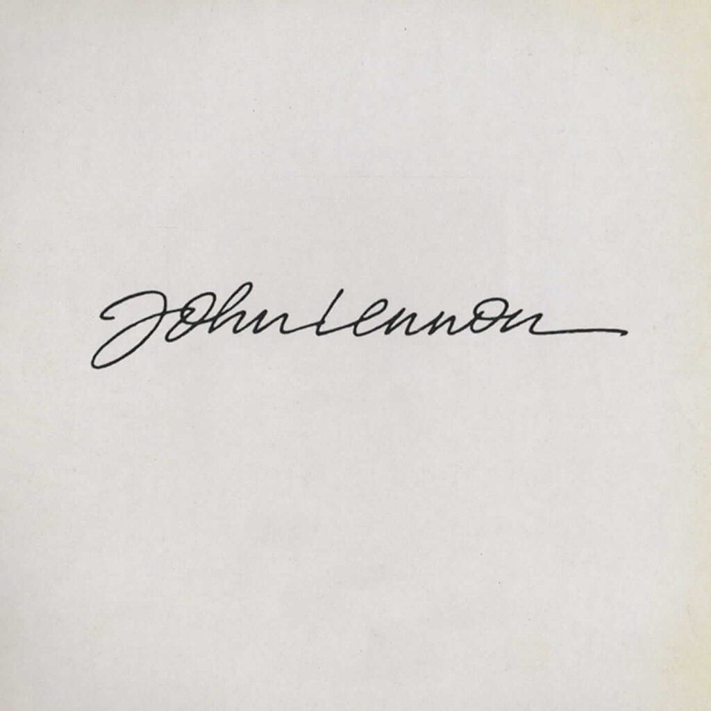 John Lennon signature